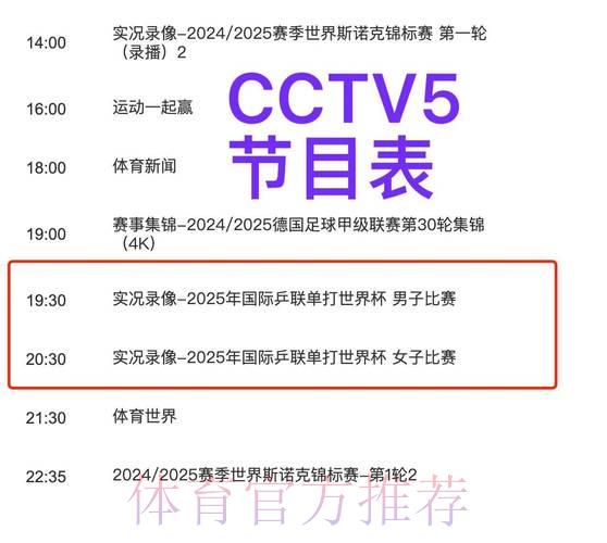 世界杯全程直播：各大频道收看指南